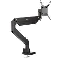 Desk Mount for Monitor 17"-57" max 27 kg, Tilt-Swivel, with Rotation, Black G130
