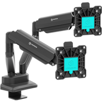 ONKRON dual monitor desk mount 13"–32", black G160-B