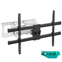 Full-Motion TV Wall Mount for 42"-120" max 100 kg, White-Black M10