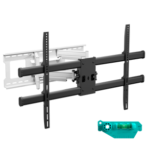 Full-Motion TV Wall Mount for 42"-120" max 100 kg, White-Black M10