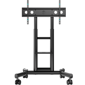 ONKRON mobile stand for TVs and professional displays 43"–75", max 65.5 kg, black TS1551
