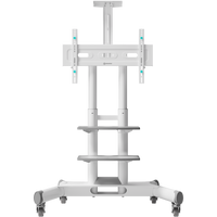 Mobile TV stand for TVs and professional displays 40"-70", max 60.5 kg, white TS1552