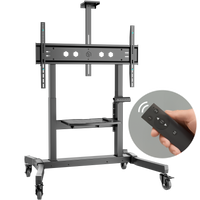 Motorized mobile TV stand for TVs or interactive panels 50"-100", max 130 kg, black TS1991E